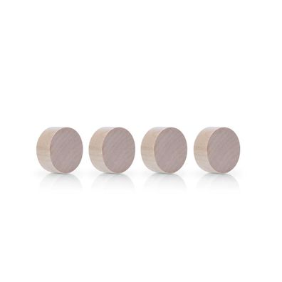 magnetoplan Magnet Wood Series Circle 1665449 30mm Birke 4St