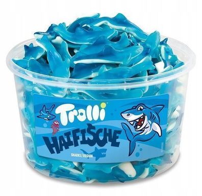 Trolli Haifische Gummibärchen 1200 g - Süßes aus Deutschland