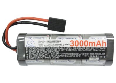 Ersatzakku - CS-NS300D37C012 - RC CS-NS300D37C012 - 7,2 Volt 3000mAh Ni-MH