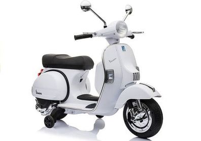 Elektro Kinder Motorrad Vespa Weiß