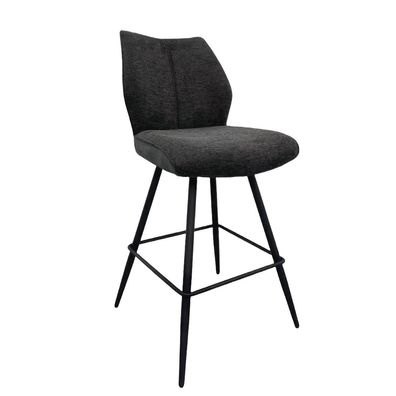 Design Barhocker Stella 2S Gestell schwarz matt drehbar