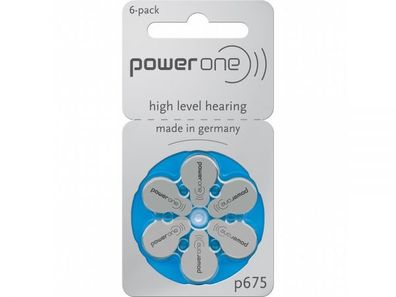 powerone - high level hearing - p675 - 1,4 Volt 650mAh Zink Luft - Hörgerätebatter