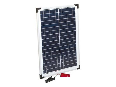 solar panel 25W incl. holder with croc-clip