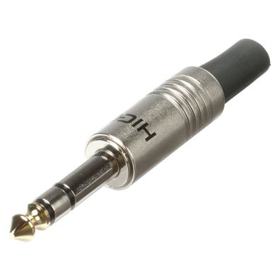 Hicon "HI-J63S01" / Klinkenstecker 6,3 mm / stereo (3pol.) / Goldtip