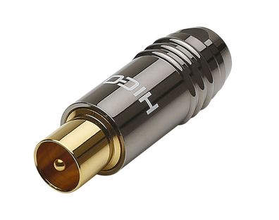 Hicon "HI-ANCM01" / Antennenstecker (male) / 24k vergoldet