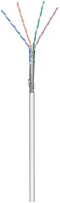 CAT 5e Netzwerkkabel, SF/UTP, Grau