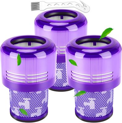 Smyidel 3er Pack Filter für Dyson V11 V15 SV14 SV17 Detect Absolute Pro