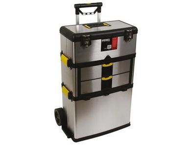 Werkzeugtrolley - Aufbewahrungs- & Transportbox - Edelstahl - 570mm x 354mm x 830mm