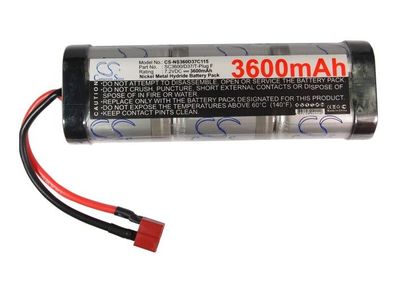 Ersatzakku - CS-NS360D37C115 - RC CS-NS360D37C115 - 7,2 Volt 3600mAh Ni-MH