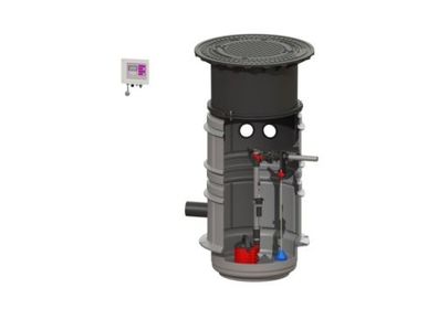 KESSEL Pumpstation Aqualift S LW 600 1 GTF600, DS Schaltgerät, l. B,1300 1750 825821B