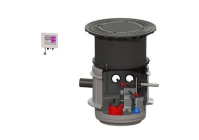 KESSEL Pumpstation Aqualift S LW 600 1 GTF600, DS Schaltgerät, l. B,800 1250 825811B