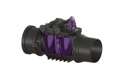 KESSEL Rückstaudoppelverschluss Staufix Control, DN150, freiliegend 770150