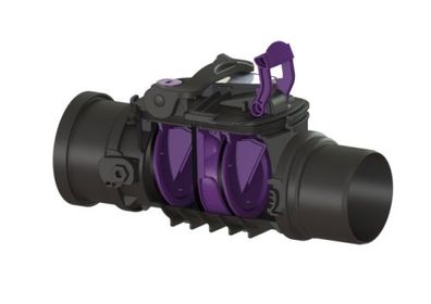 KESSEL Rückstaudoppelverschluss Staufix Control, DN100, freiliegend 770100