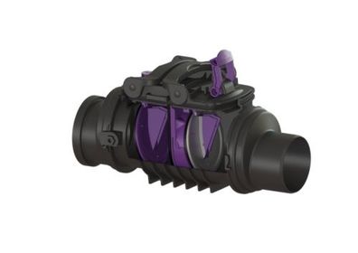 KESSEL Rückstaudoppelverschluss Staufix DN125, freiliegend, Rattenschutz 730125R