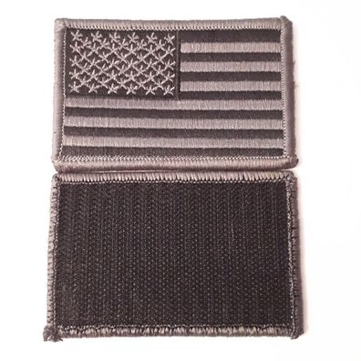 US Army Patch American Flag Klett schwarz