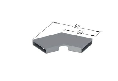 KESSEL Verbindungsstück 45 Grad für Linearis Infinity, Edst. gebürstet 45100.02