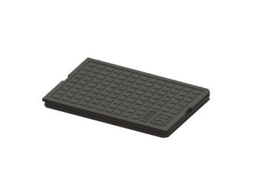 KESSEL Abdeckplatte aus PVC, Größe 2/3, arbe: schwarz 30003S