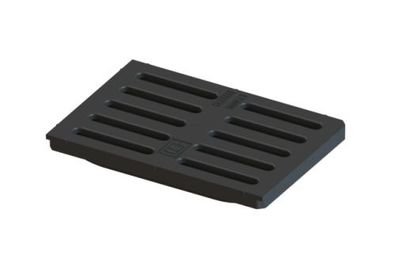 KESSEL Schlitzrost 276x191 mm, aus Kunststoff, schwarz 30001S