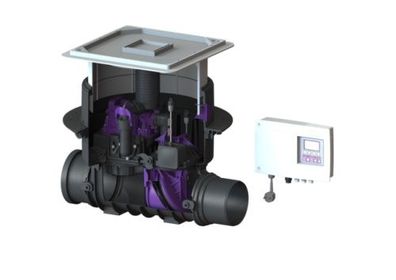 KESSEL Rückstaupumpanlage Pumpfix F DN 150, Komfort Schaltgerät, befliesbar 24150X