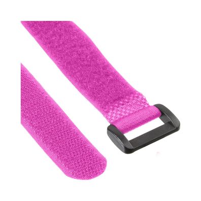 InLine® 59945X InLine® Klettschlaufen 20x200mm, 10er, pink