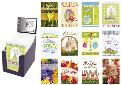 60x PAPER STYLE 13-0160 Osterkarte sortiert