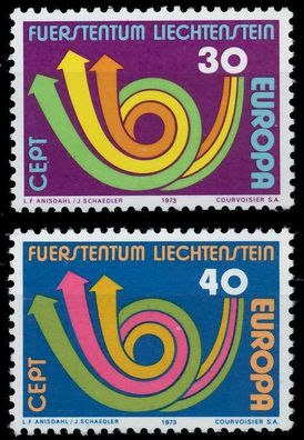 Liechtenstein 1973 Nr 579-580 postfrisch SB0DA7E