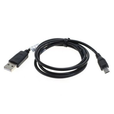 OTB - Datenkabel Micro-USB - 1,0m - langer Micro-USB Stecker - schwarz