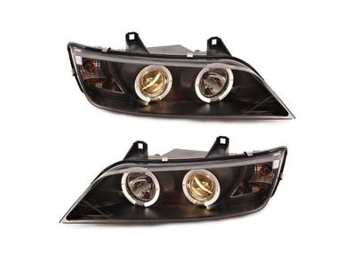 Angel Eyes Scheinwerfer Set Klarglas Schwarz H1 BMW Z3 Roadster Coupe