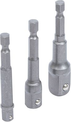 Adapter-Satz für Bohrmaschinen | Antrieb Außensechskant 6,3 mm (1/4") | Abtrieb