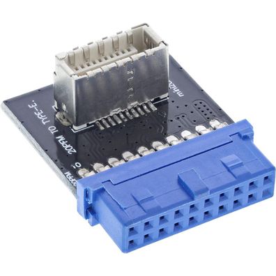 InLine® 33446C InLine® USB 3.0 zu USB 3.1 Frontpanel Key-B Adapter intern