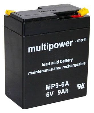 Multipower - MP9-6A - 6 Volt 9000mAh Pb