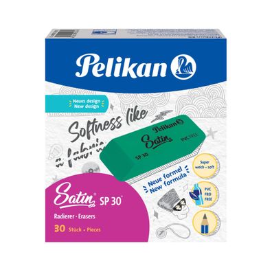 Pelikan 606134 Radierer SP 30 Satin - 20 x 12 x 56 mm, grün