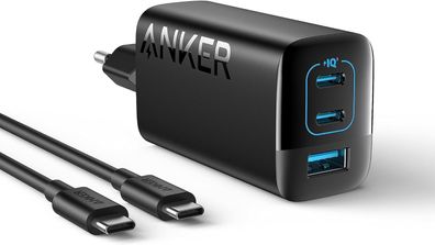 Anker USB-C Ladegerät 67W, 3-Port Schnellladegerät für iPhone, MacBook, iPad, Galaxy