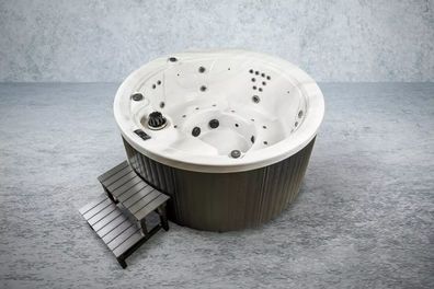 American Outdoor Whirlpool Pool Genova Sterling Silver Grey 208x208cm