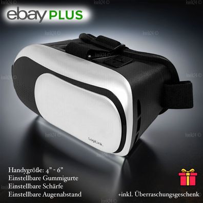 S&T Design VR Brille Virtual Reality Headset 3D für Smartphones Handy für Alle Handys