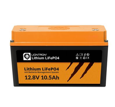 Liontron - LI-SMART-LX-12-10 - 12 Volt 10,5Ah LiFePO4 - Smart BMS - Bleibatterie-E