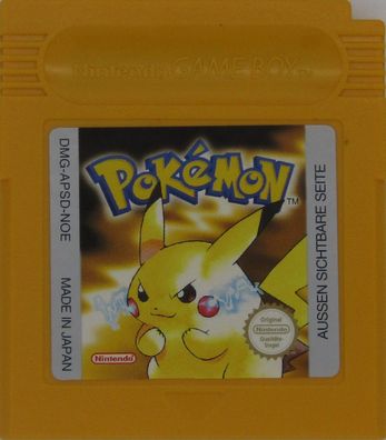 Pokemon Gelbe Edition Nintendo Game Boy -Speichert- GB GBA GBC GBP