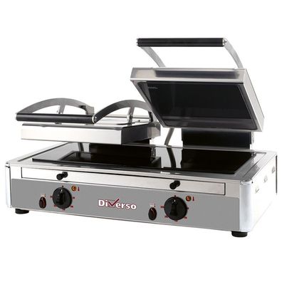 Kontaktgrill Paninigrill Steakgrill Burgergrill Glaskeramik 2 Platten Gastlando