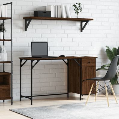 Bürotisch | Schreibtisch | Computertisch | Industrie-Style | PC-Tisch | 131 cm