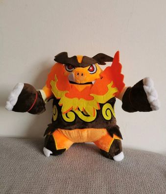 Pokemon Flambirex Emboar Kuscheltier Stofftier Anime Plush Figure Plüsch Figur 30 cm