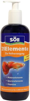 Söll Pflanzendünger 21 Elemente 250 ml für 3000 Liter Reichweite