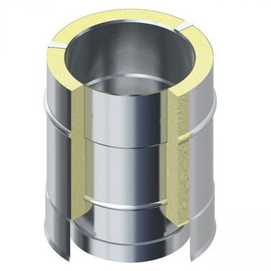 Außenkamin Rohrelement 150/500/0,5mm Länge: 500 mm, Effektivlänge: 450 mm 530070701