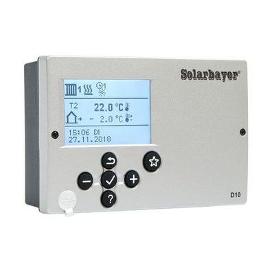 Solarbayer Heizungsregler D10 witterungsgeführt mit digitalem Display 520202000