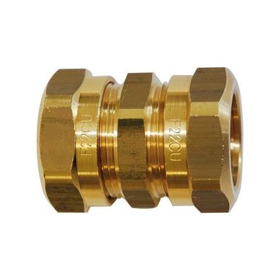 Verchromte Verschraubung 22mm gerade Klemmring-Verschraubungssystem 430014201