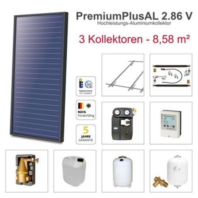 Solarbayer Plus AL Solarpaket 3 - Biber Gesamtfläche Brutto 8,58 m2 vertikal 41080310