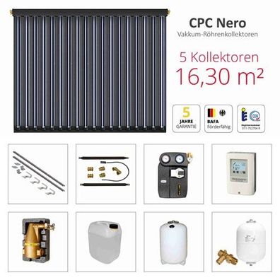 Solarbayer CPC NERO Solarpaket 5 - Z Gesamtfläche Brutto: 16,30 m2 410105001