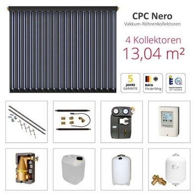 Solarbayer CPC NERO Solarpaket 4 - S Gesamtfläche Brutto: 13,04 m2 410104201