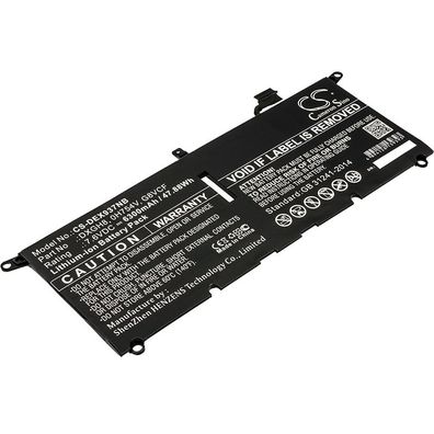 Ersatzakku - CS-DEX937NB - DELL XPS 13 2018 / 0H754V - 7,6 Volt 6300mAh Li-Ion