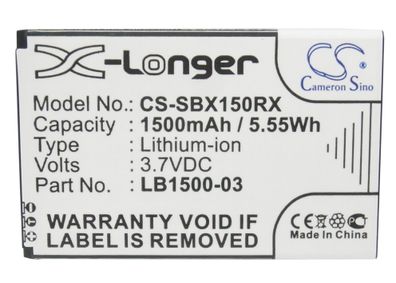 Ersatzakku - CS-SBX150RX - Huawei E50318 / Softbank C01HW - 3,7 Volt 1500mAh Li-Ion