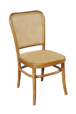 Stuhl SIT&CHAIRS Teakholz und Rattan 44 x 53 x 93 cm Esszimmerstuhl Sitz Neu